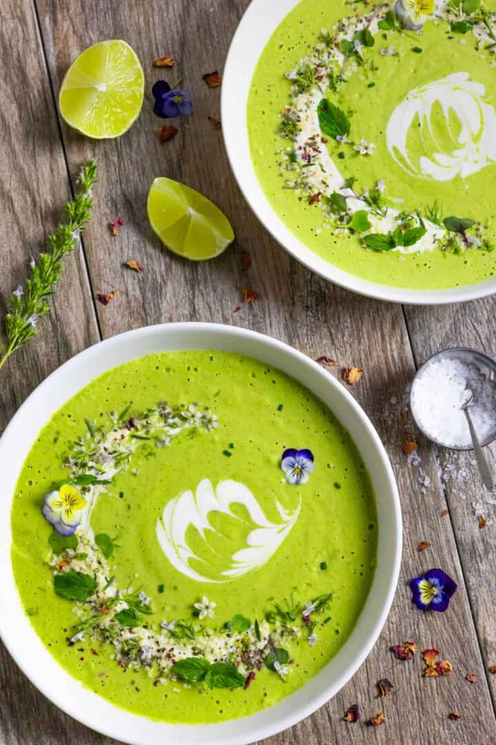 Cucumber Gazpacho with Avocado (Gazpacho Verde)