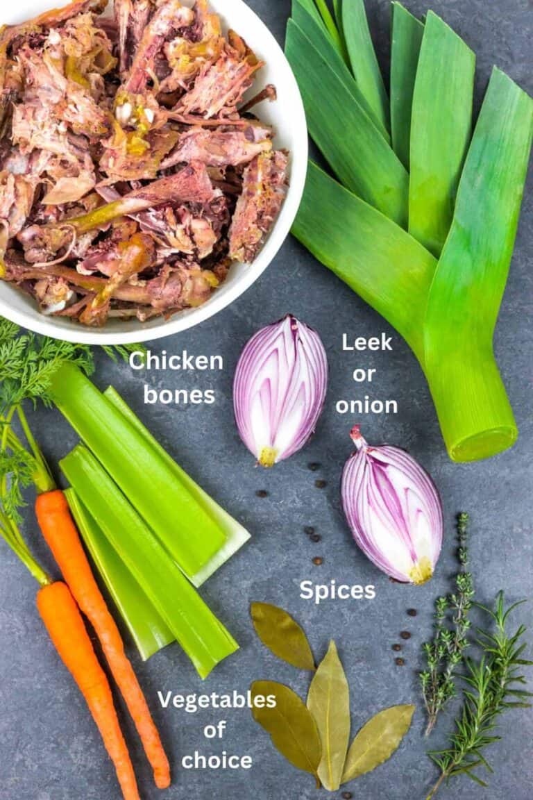 Instant Pot Chicken Bone Broth (lowFODMAP friendly)