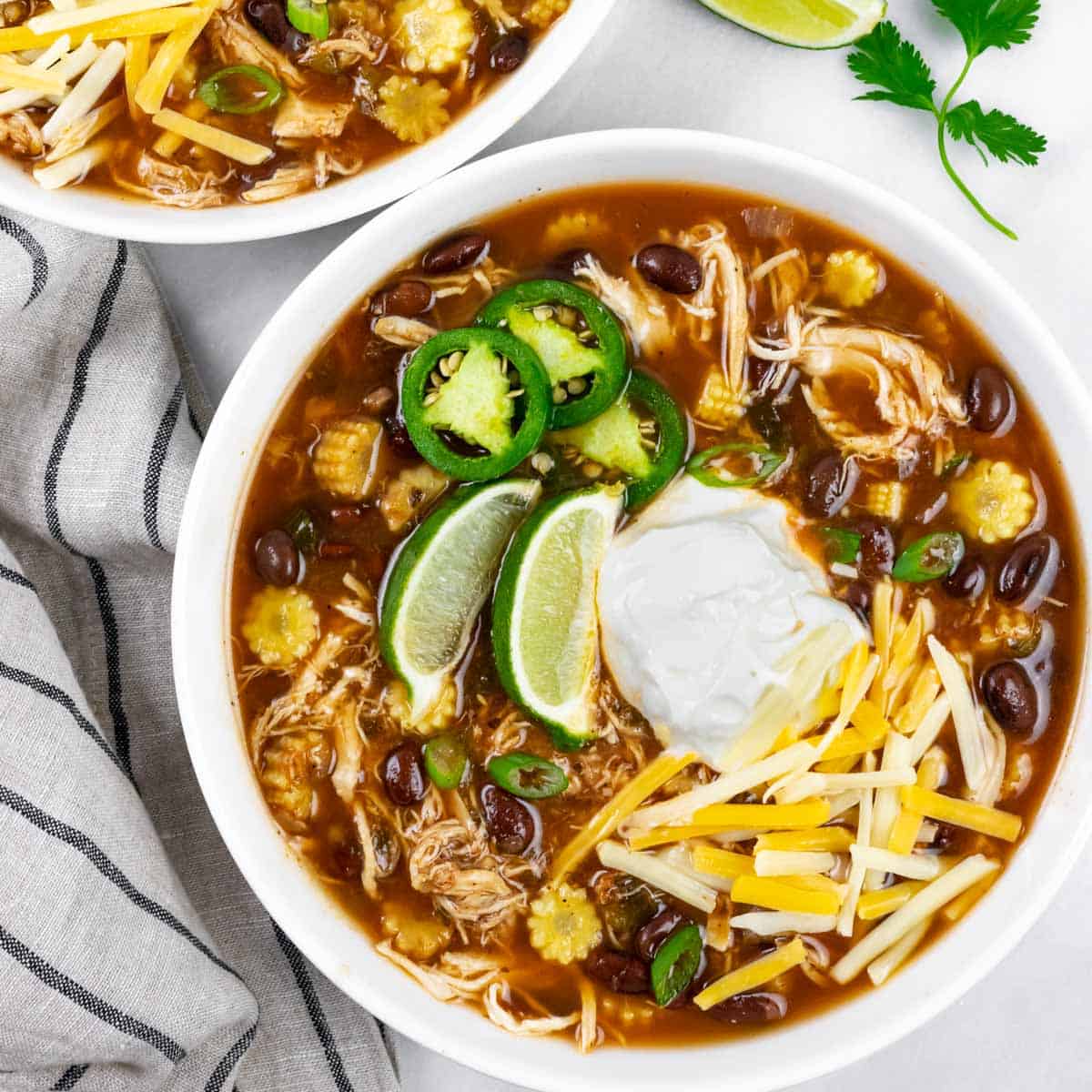 Instant Pot Chicken Taco Soup