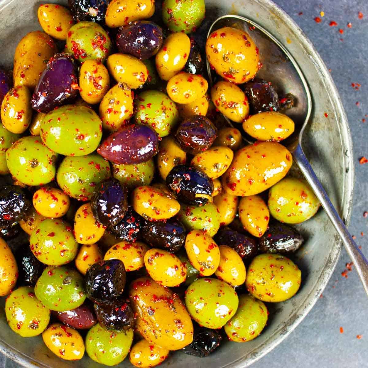 Marinated Almond-Stuffed Olives Recipe: How to Make It