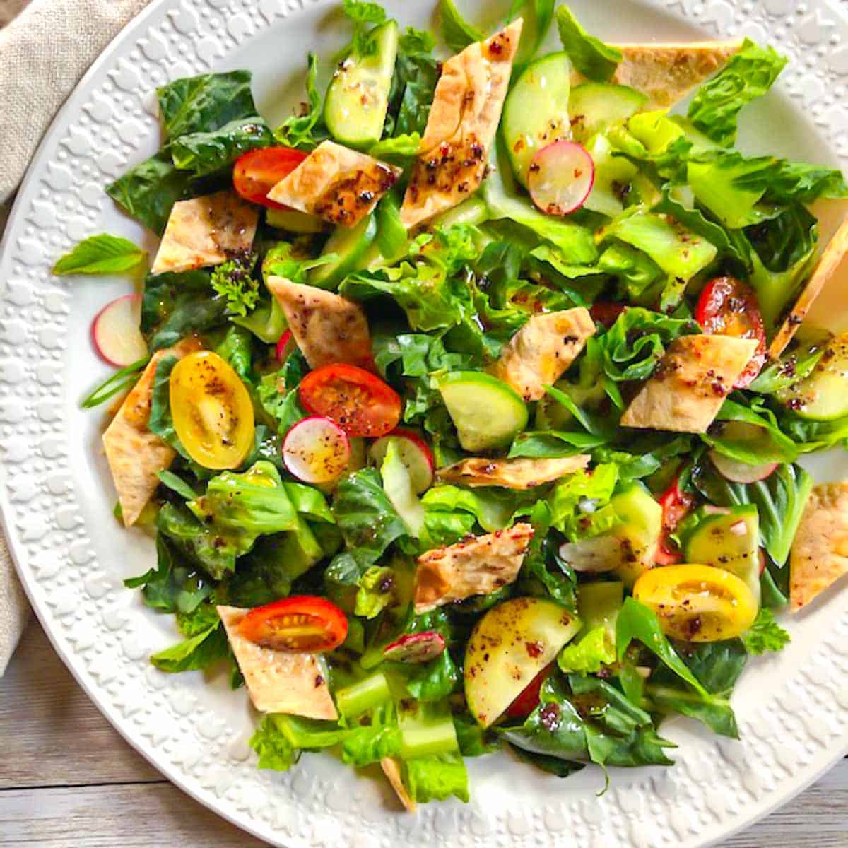 Lebanese Fattoush Salad Recipe