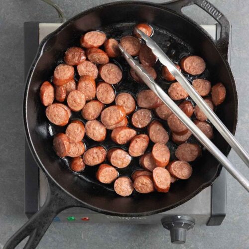 Fried Cabbage with Sausage