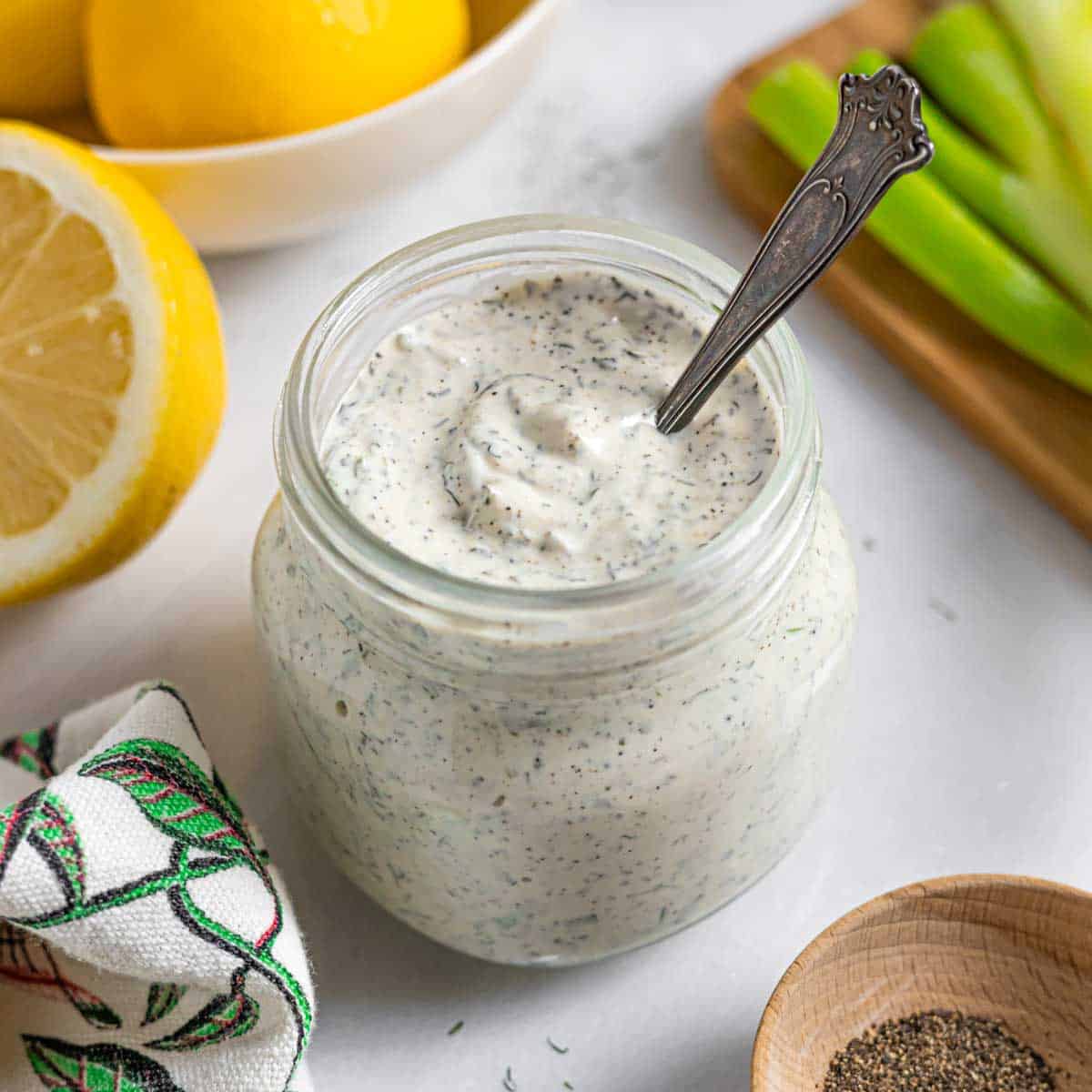 Low-FODMAP Ranch Dressing (Gluten-free)