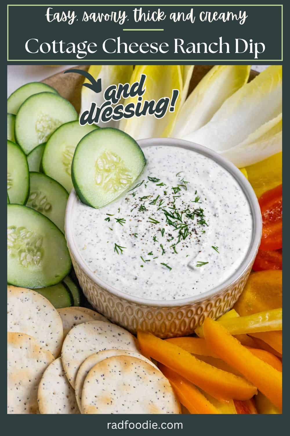 Cottage Cheese Ranch Dip and Dressing